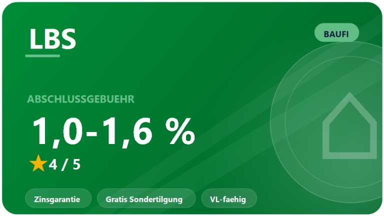 LBS Bausparen & Baufinanzierung: Test 2026