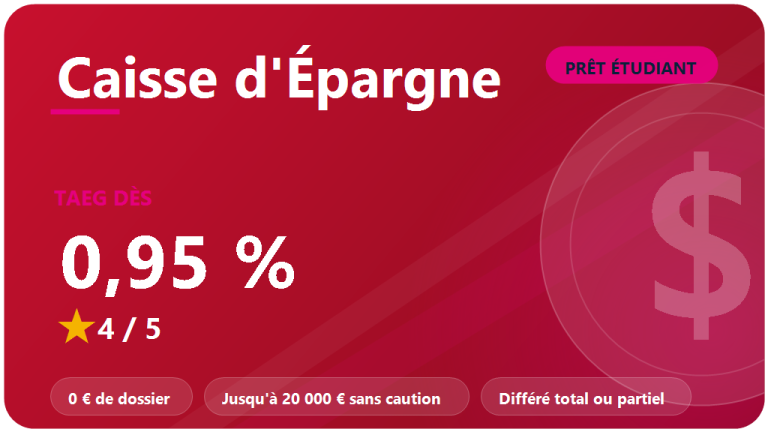 Caisse d'Épargne : avis 2026 sur le prêt étudiant