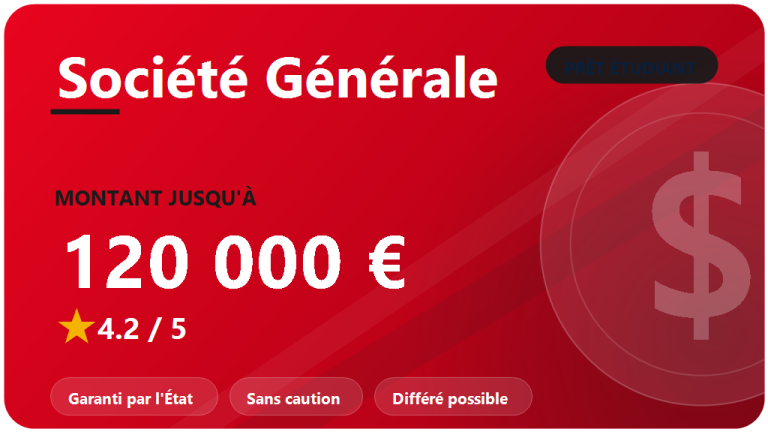 Société Générale : avis 2026 sur le prêt étudiant