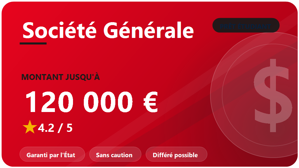Société Générale : avis 2026 sur le prêt étudiant