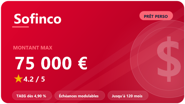 Sofinco : avis 2026 sur le prêt personnel