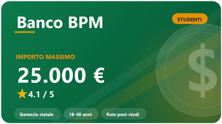 Banco BPM: recensione prestito studenti 2026