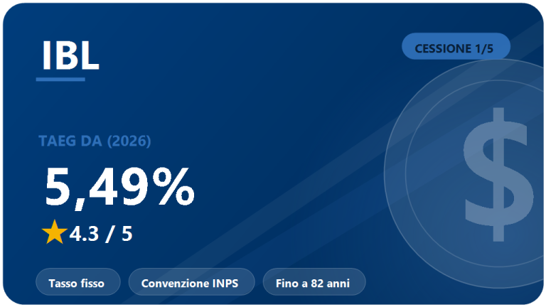 IBL Banca: recensione cessione del quinto 2026