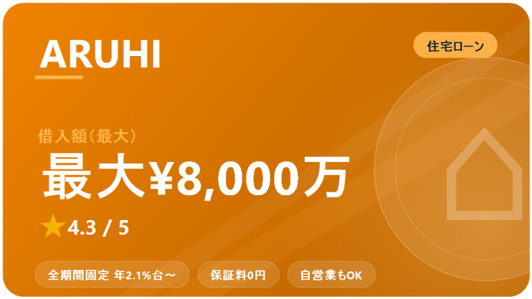 ARUHI（アルヒ）住宅ローン：口コミ・評判 2026