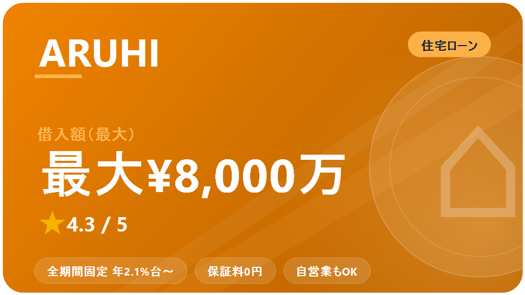 ARUHI（アルヒ）住宅ローン：口コミ・評判 2026