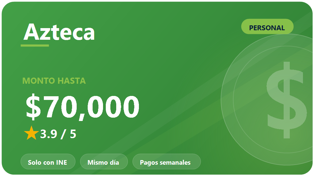 Banco Azteca préstamo personal: opiniones 2026