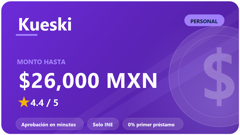 Kueski préstamos personales: opiniones 2026