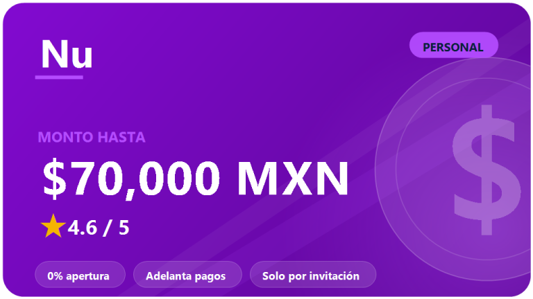 Nu México préstamo personal: opiniones 2026