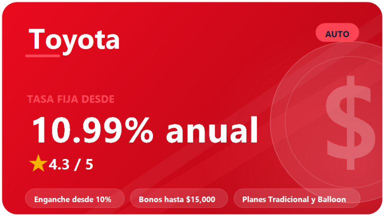 Toyota Financial Services crédito automotriz: opiniones 2026