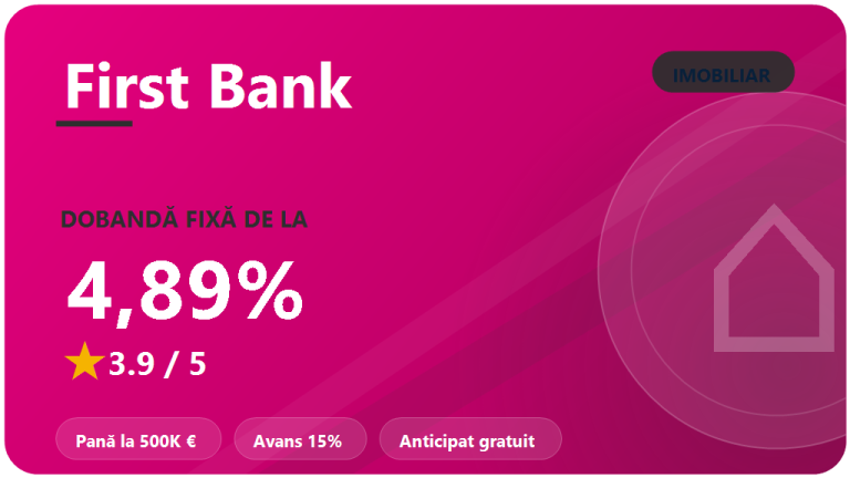 First Bank credit ipotecar : recenzie 2026