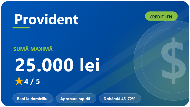 Provident credit IFN : recenzie 2026
